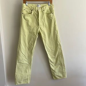 Agolde 90s jeans in limoncello
